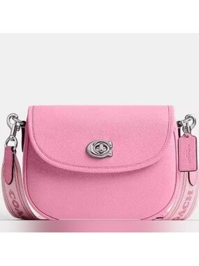 Coach Leather Saddle Shoulder 2 Straps Bag